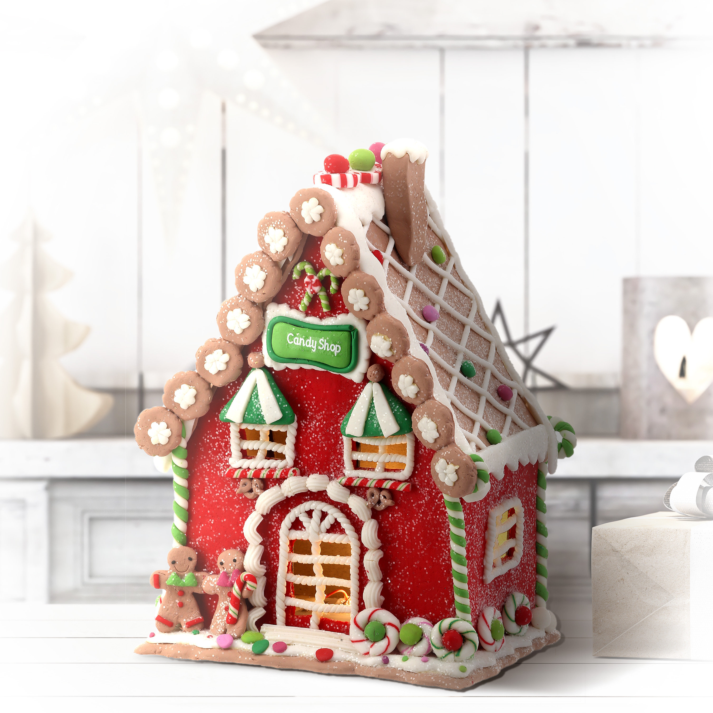 The Holiday Aisle® Gingerbread Candy Shop Wayfair