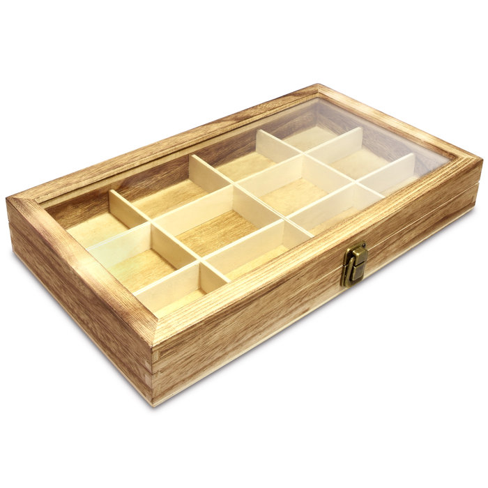 Loon Peak Jewelry Storage Solid Wood Craft Case Reviews Wayfair