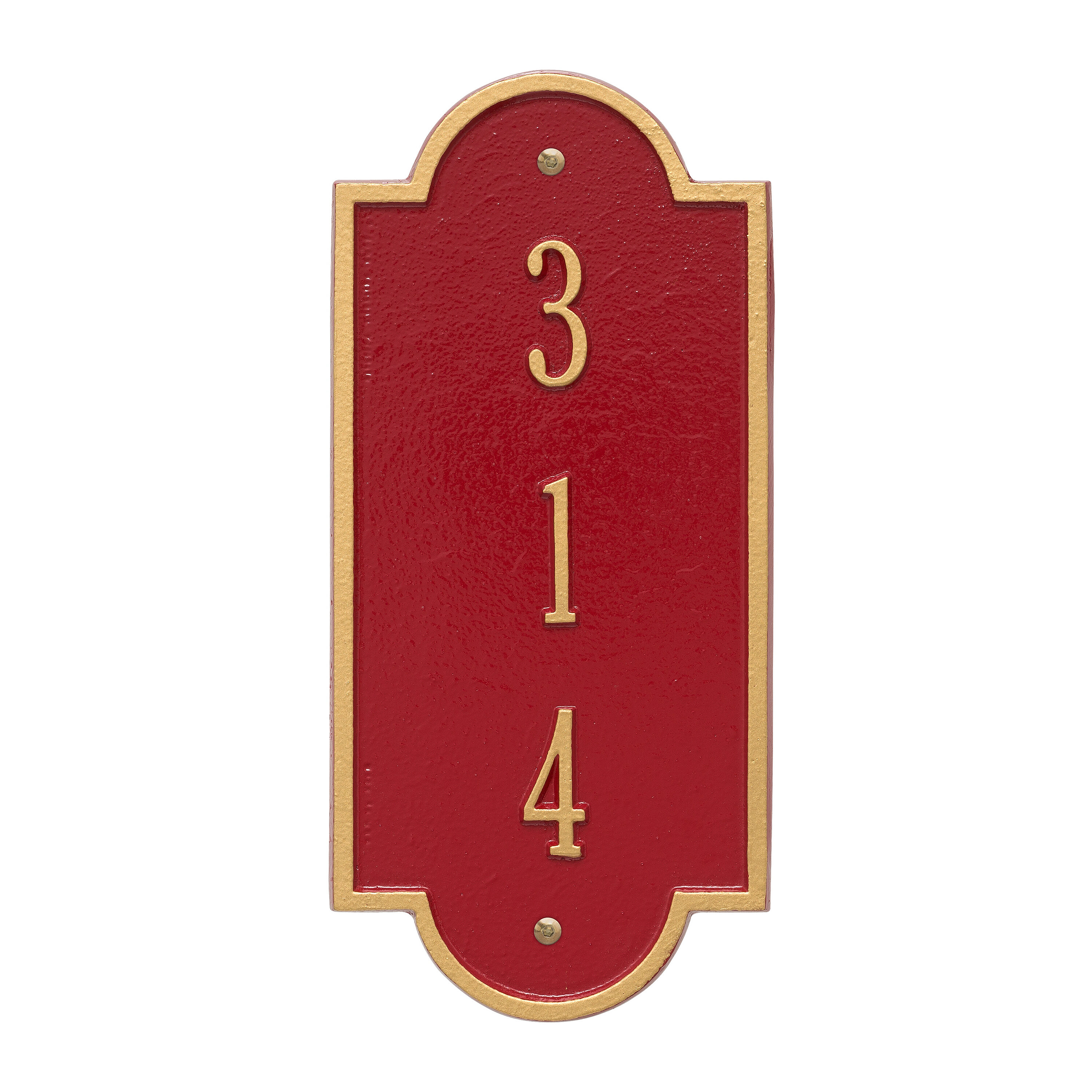 Whitehall Products Richmond Personalized Vertical Petite 3 Line Wall Address Plaque Reviews Wayfair