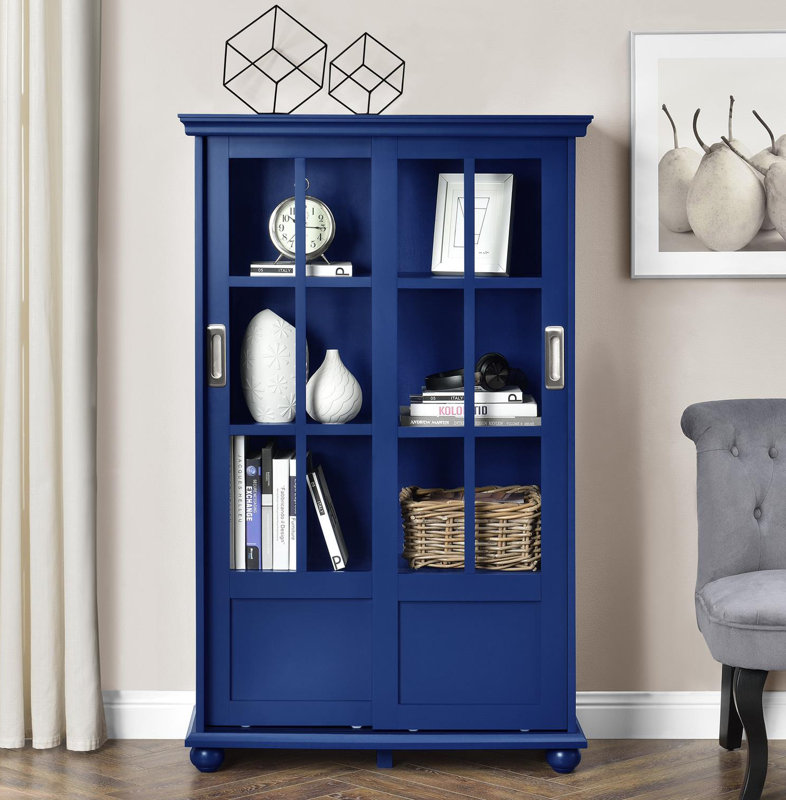 Blue Bookcase red barrel studio gullette 51" standard bookcase & reviews | wayfair Blue Bookcase red barrel studio gullette 51" standard bookcase & reviews | wayfair