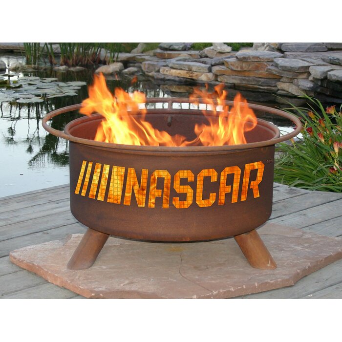 Patina Products Nascar Steel Charcoal Fire Pit Wayfair Ca