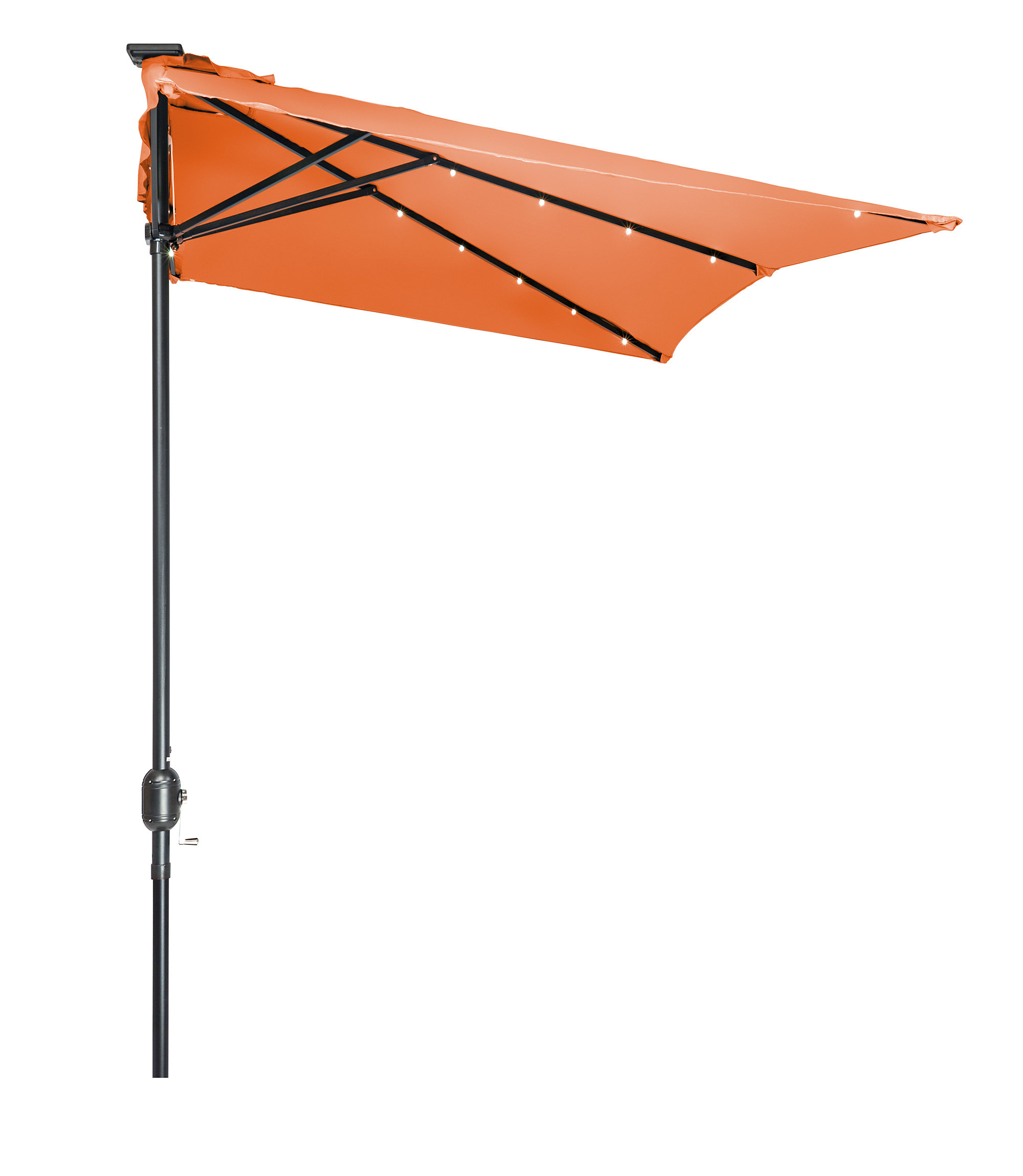 lighted half umbrella