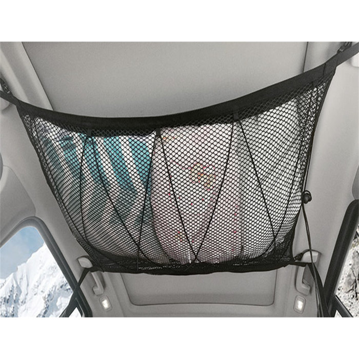 Car Ceiling Cargo Net Pocket, Kvago 35.4"x25.6" Double-Layer Mesh Car