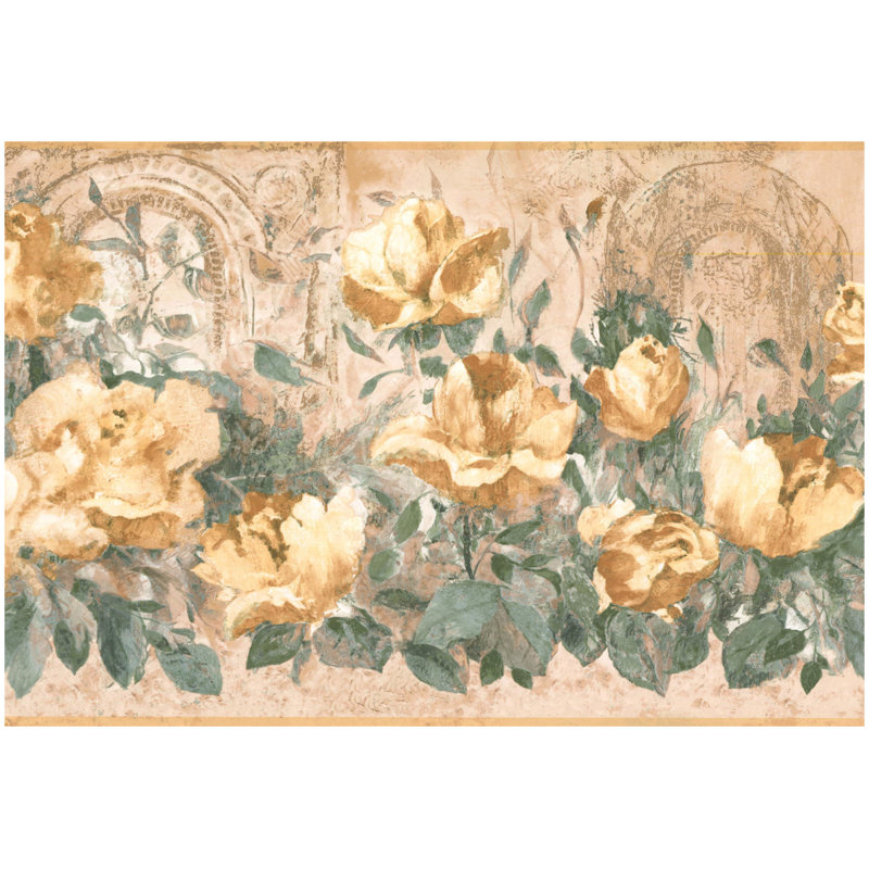 York Wallcoverings Roses 15 L X 10 W Wallpaper Border Wayfair