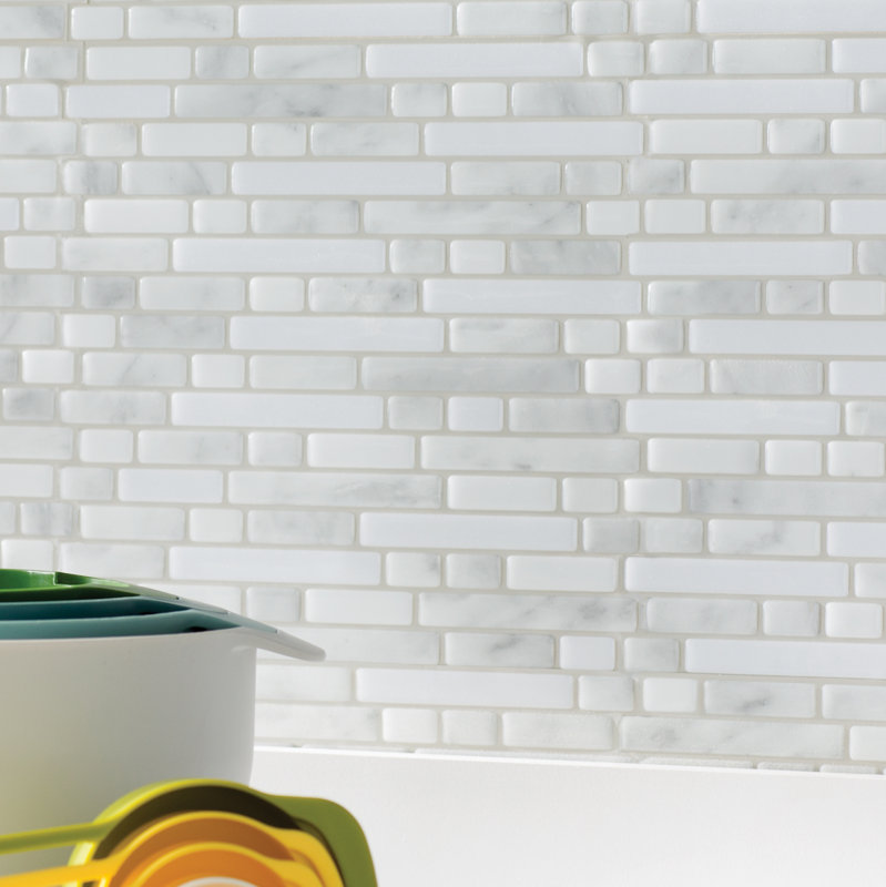 Subway Tile smart tiles mosaik 10" x 10" subway tile in white/gray & reviews Subway Tile smart tiles mosaik 10" x 10" subway tile in white/gray & reviews