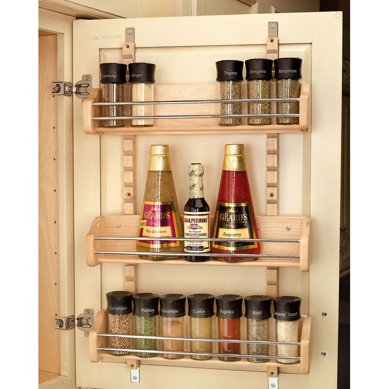 spice jar shelf