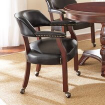 leather dining chairs with brass legs