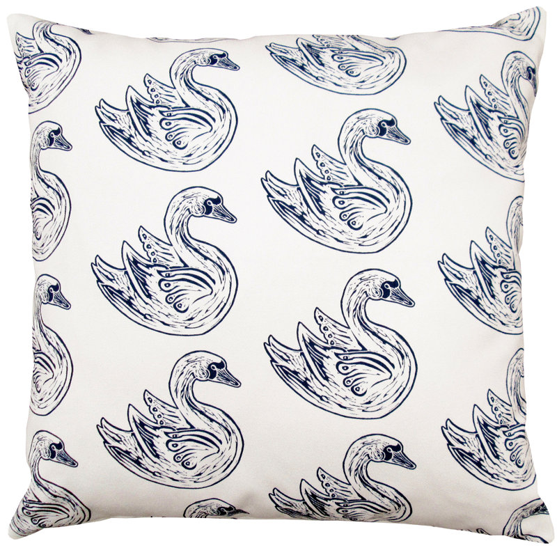 Swan Throw Pillow