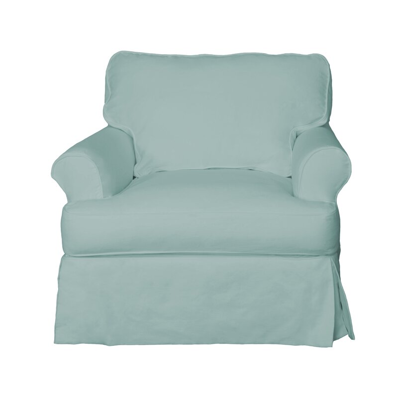 Beachcrest Home T Cushion Armchair And Ottoman Slipcover Reviews Wayfair