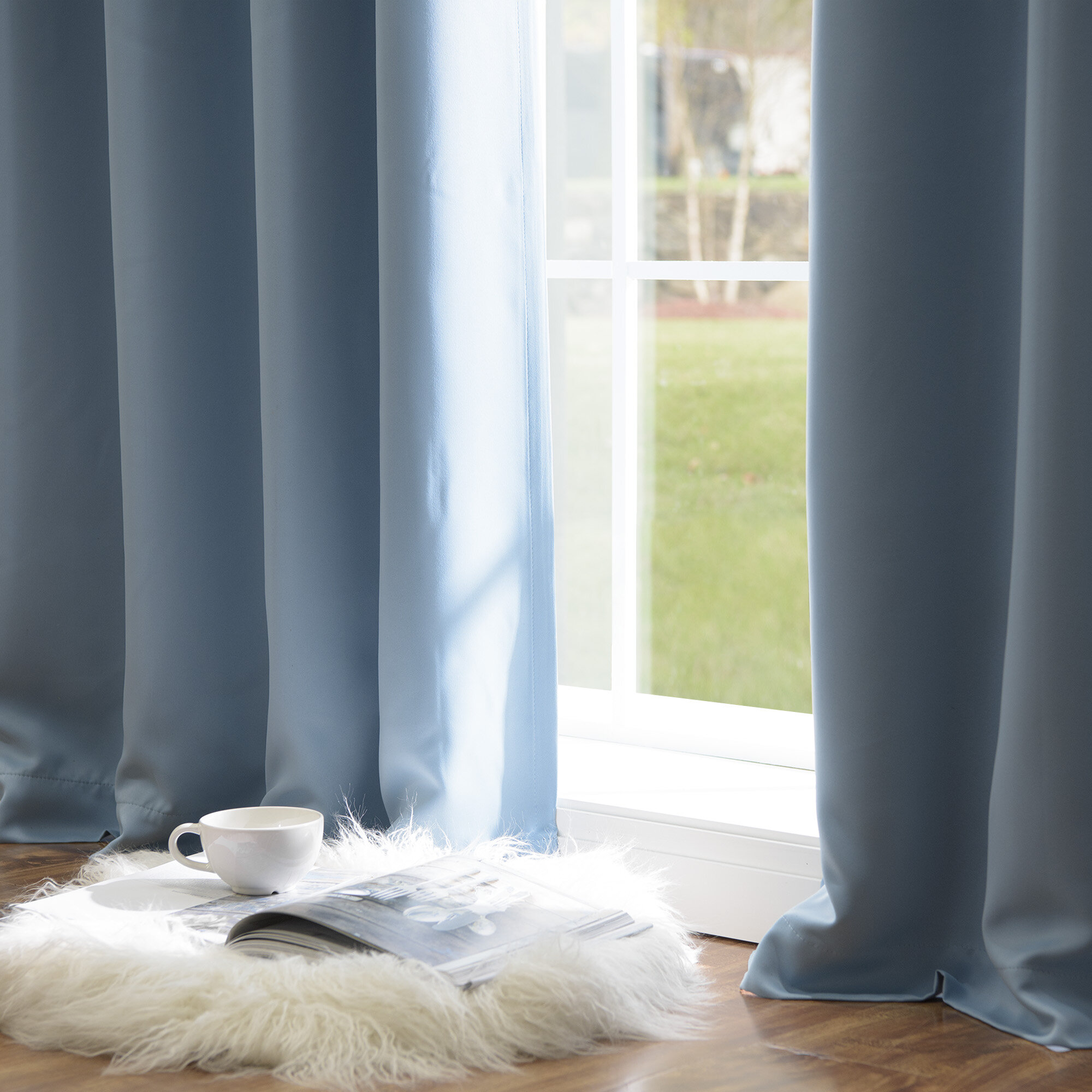 Beige Blue Curtains Drapes Youll Love In 2021 Wayfair