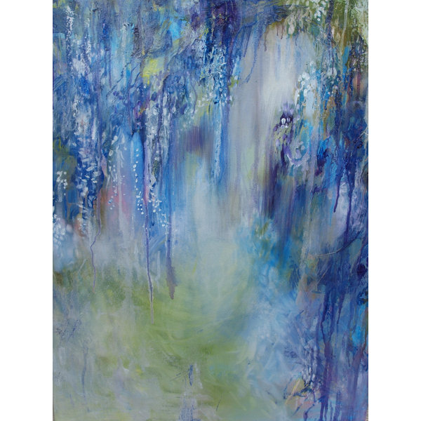 Wrought Studio Rhapsody In Blue Framed Painting Print On Wrapped