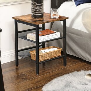 willow 4 legs end table with storage