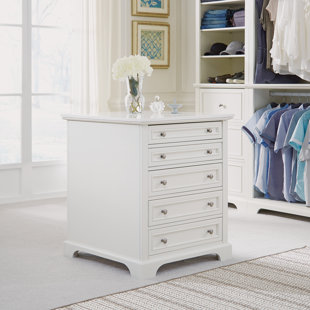 Closet Islands Walk In Systems You Ll Love Wayfair Parks 25 W Walk In Solid Wood Closet Storage Island