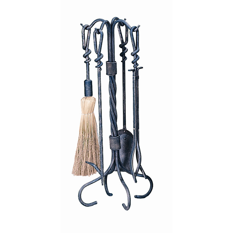 Rosalind Wheeler Sneller 4 Piece Iron Tool Set With Stand