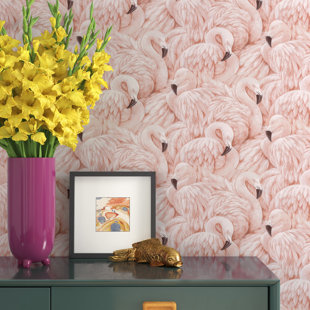 Wayfair | Gold & Pink Wallpaper You'll Love in 2023