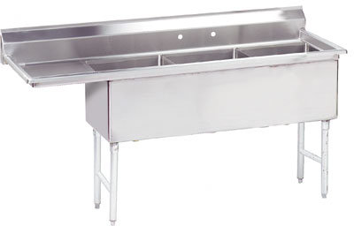 FS-3-2024-24L 86.5'' x 29'' Free Standing Service Sink