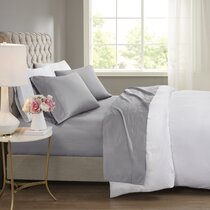 Hotel Comfort Exotic Blend Bamboo Sheet Set Soft Cozy Breeze TWIN SIZE GREY/GRAY 