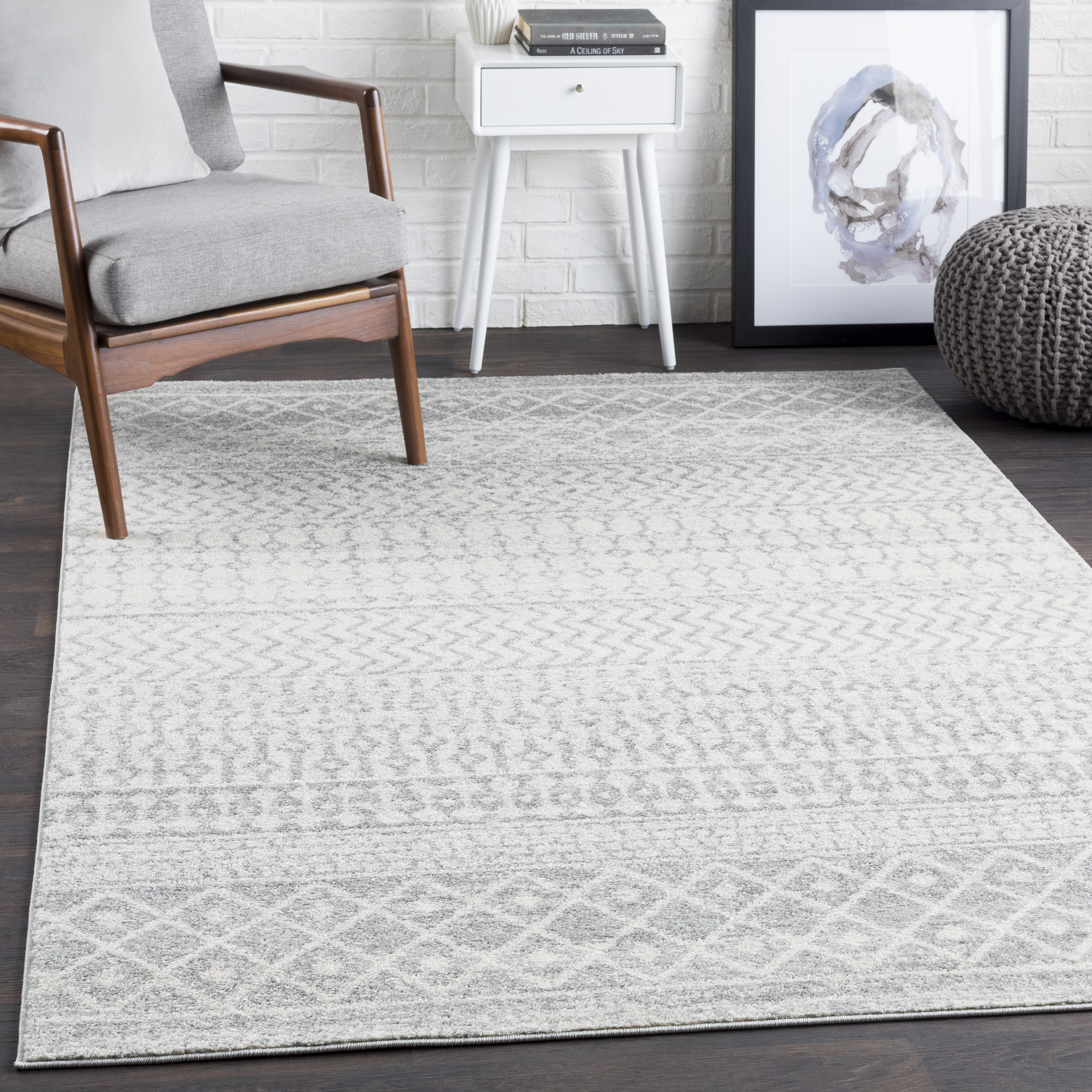 gray area rug home depot