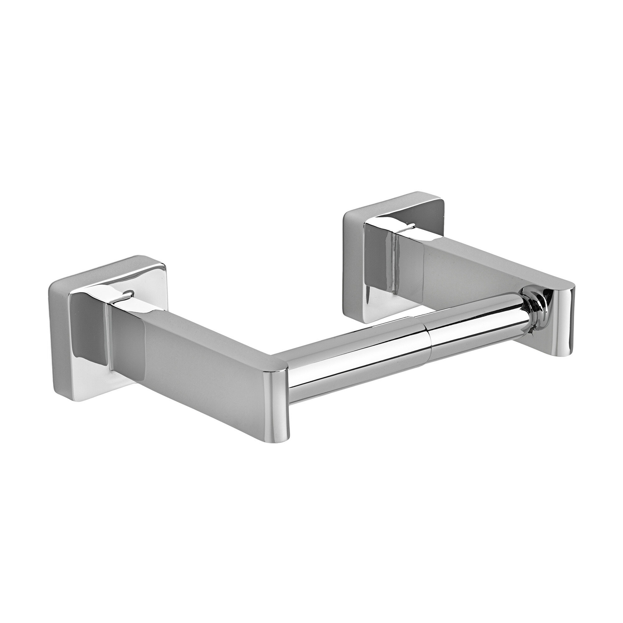 SOLID CHROMED METAL SQUARE BATHROOM ACCESSORY WALL MOUNTED TOWEL RING