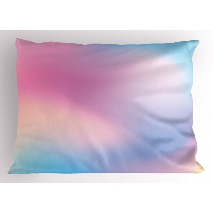 East Urban Home Ambesonne Pastel Pillow Sham Abstract Blurry