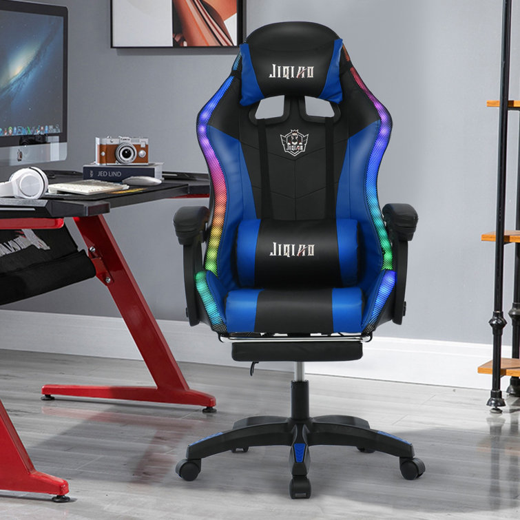 JXu Gaming Chair With LED Light And Bluetooth Wayfair