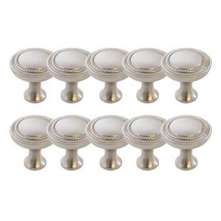 Set of 8 Country Cotton Bolls Drawer Cabinet Knobs