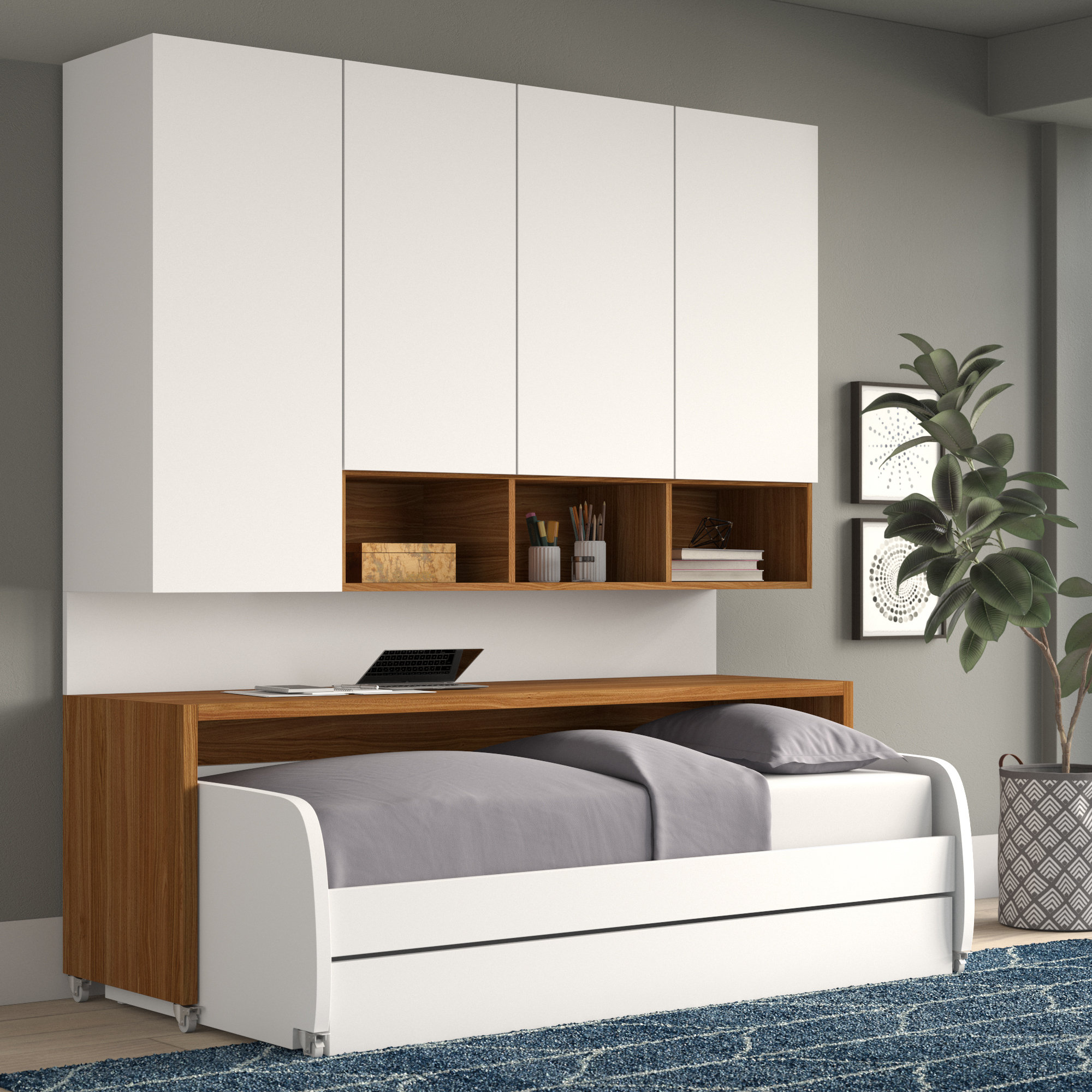 twin over twin murphy bed