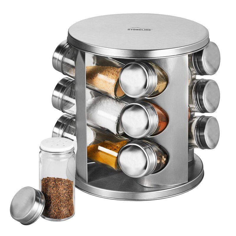 Stoneline 12 Jar Free-Standing Spice Rack | Wayfair.co.uk