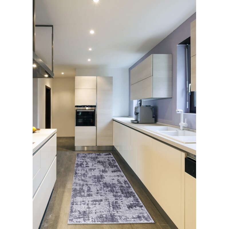 Wrought Studio Maryanne Print Absorbent Soft Non Slip Kitchen Mat