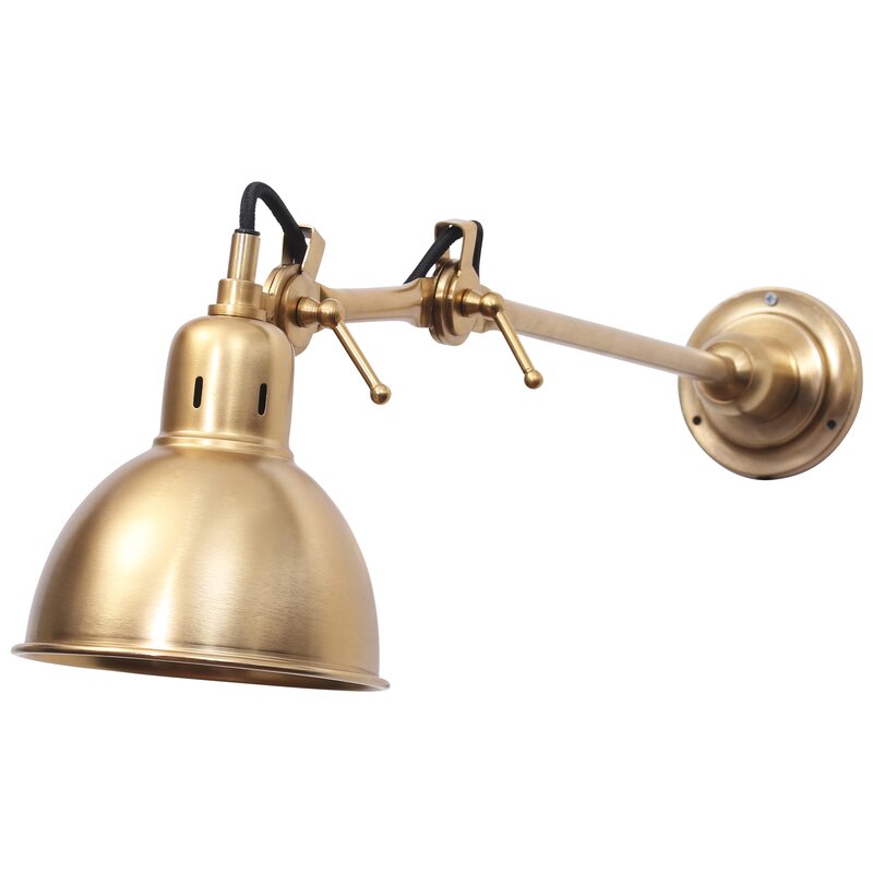 Moline Swing Arm Lamp - Shop the Room! Sarah Richardson {Belvedere Rooftop Gallery} #brasssconce #SarahRichardson