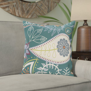 Paisley Teal Throw Pillows You Ll Love Wayfair