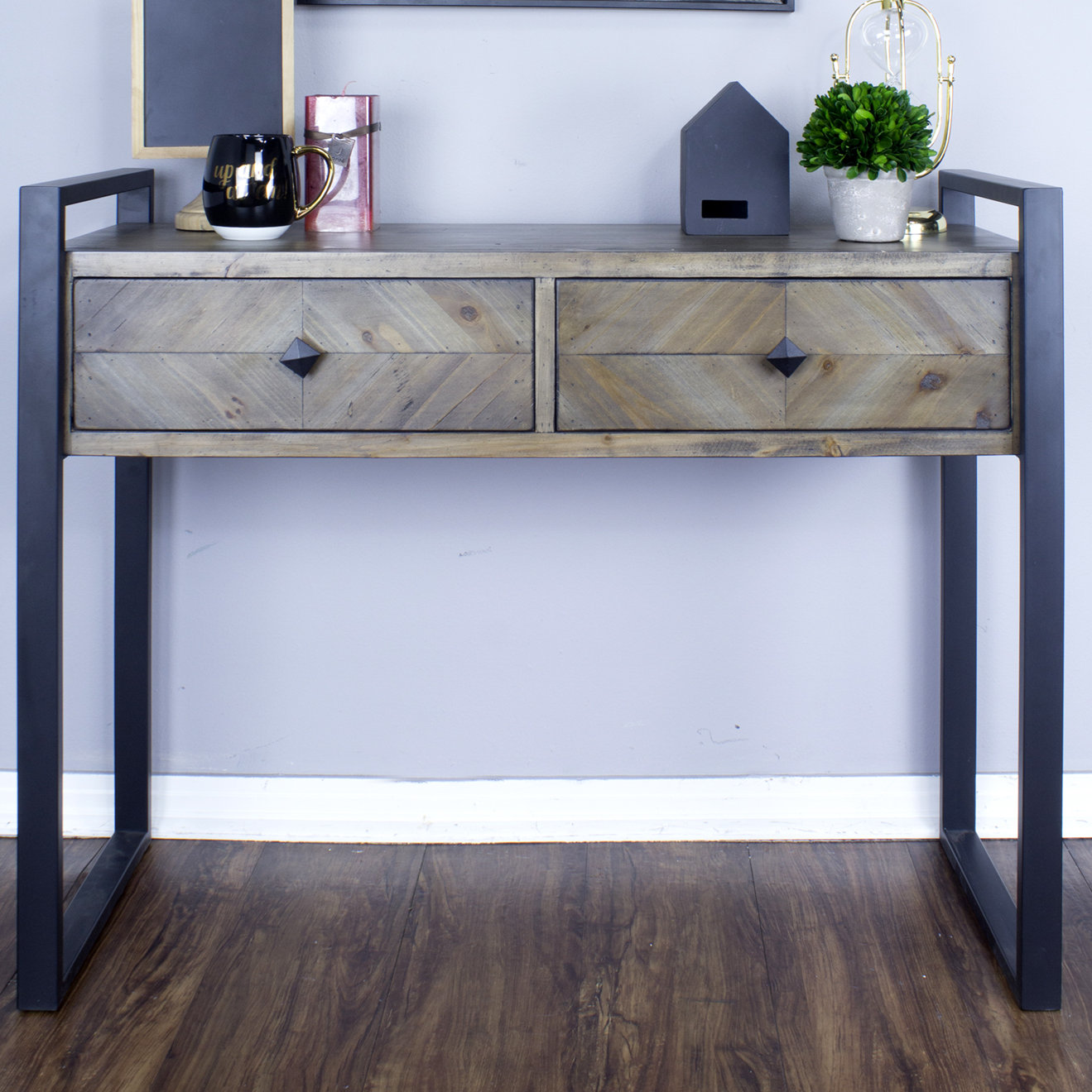 17 Stories Delphine 2 Drawer Console Table Reviews Wayfair Ca