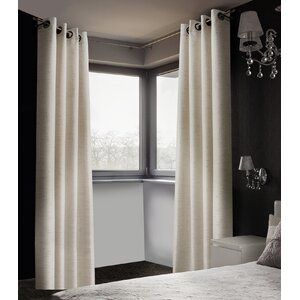 Alderson Linen Look Solid Blackout Curtain Panels ...