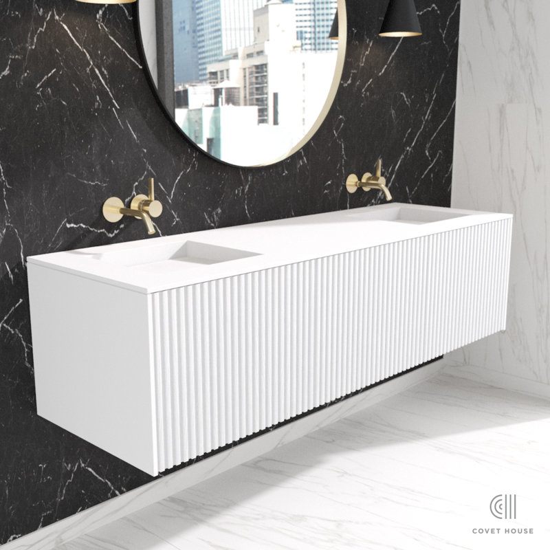 Covet House Signature Elevare 70 Double Bathroom Vanity Set Covet House Signature Elevare 70