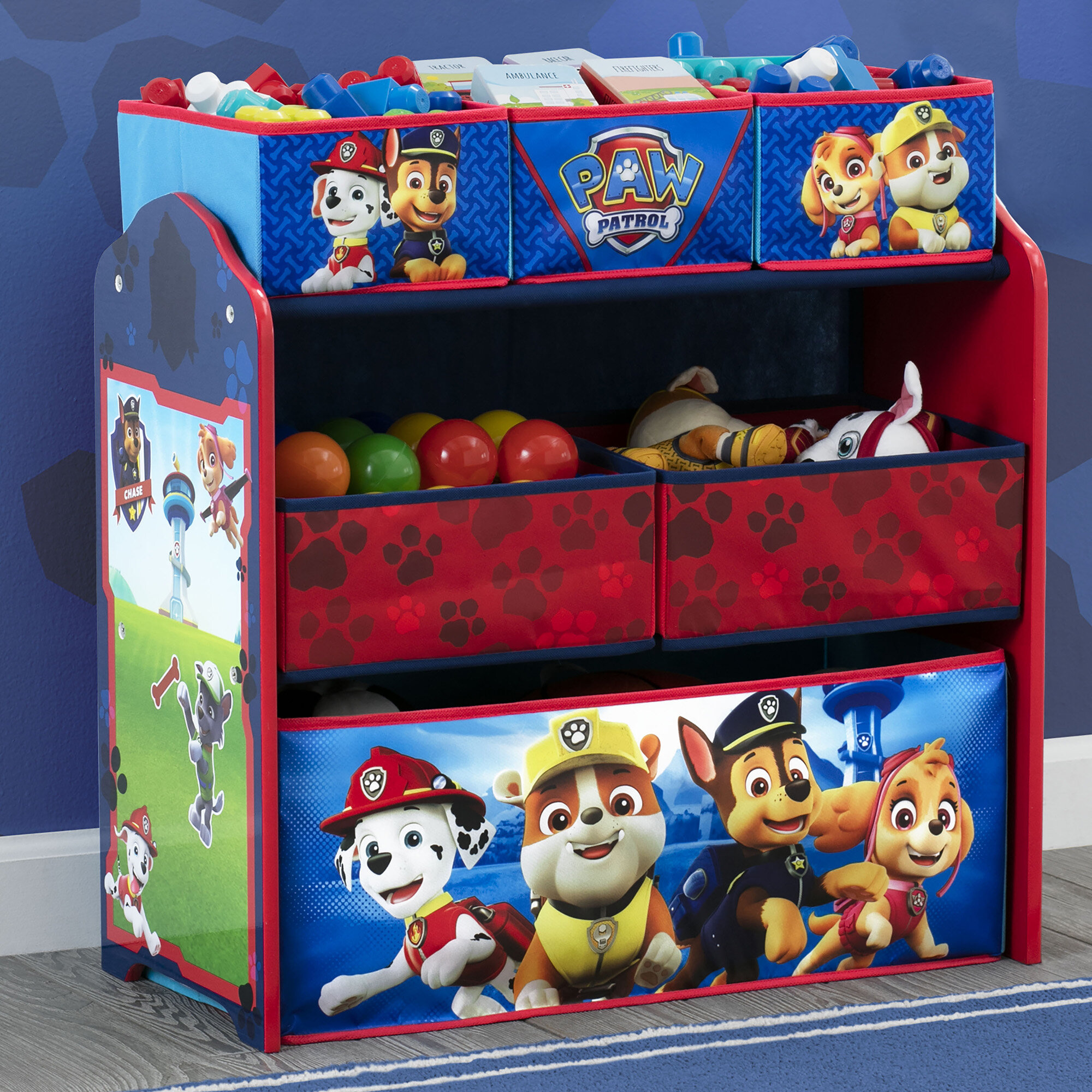 Children's Toy Box Foldable Paw Patrol Storage Box Toy Storage Box 