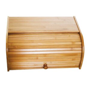 Bamboo Roll Top Bread Box