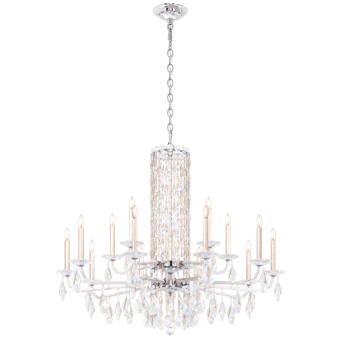 Schonbek Bella Rose 10 Light Candle Style Drum Chandelier With Crystal Accents Wayfair