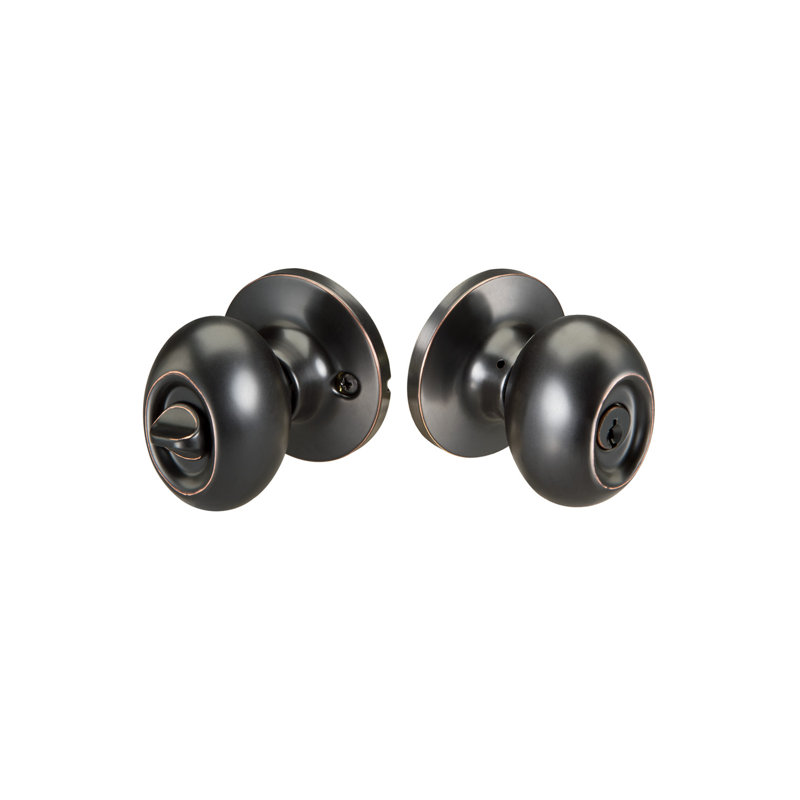 Yale Edge Entry Lock With Waycross Knob And Kwikset Keyway Wayfair