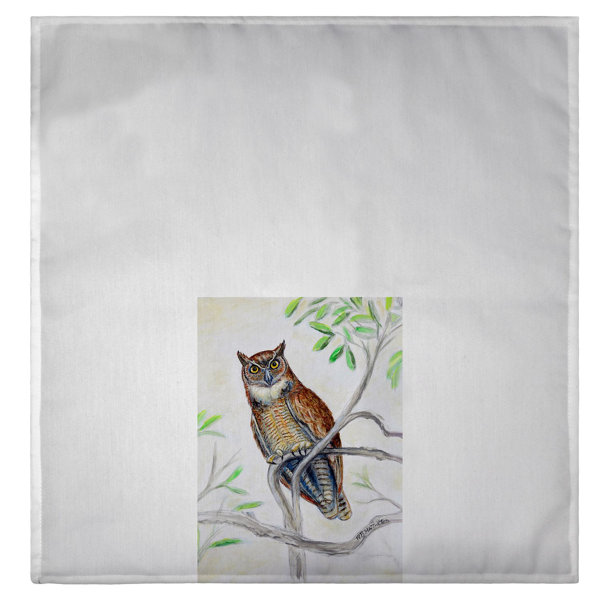 Owl Hand Towel for Kitchen or Bath Decor Gift
