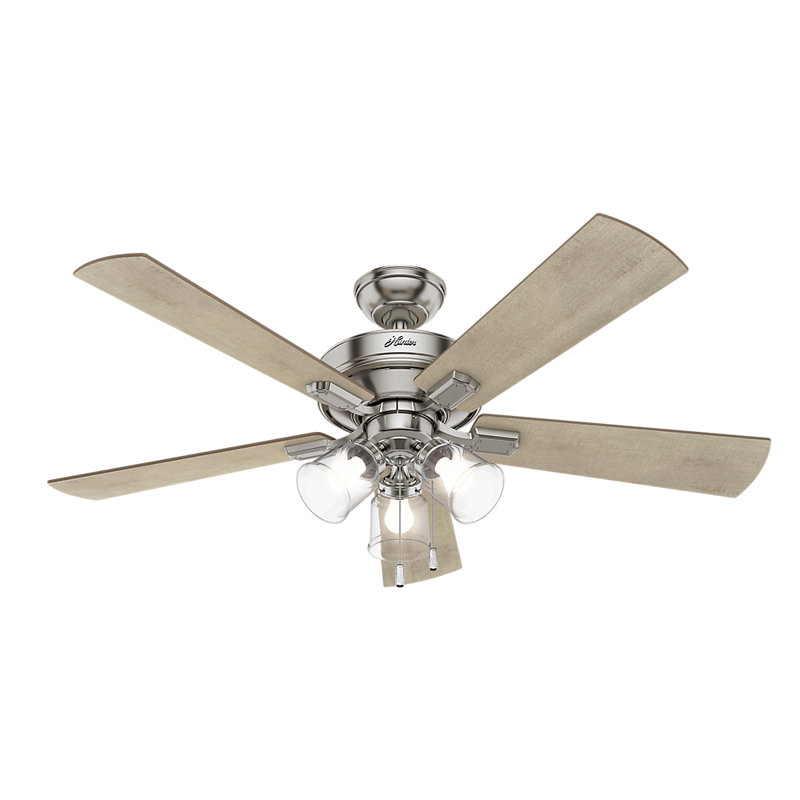 52 Crestfield 5 Blade Led Ceiling Fan With Light Kit Included 52 Crestfield 5 Blade Led Ceiling Fan