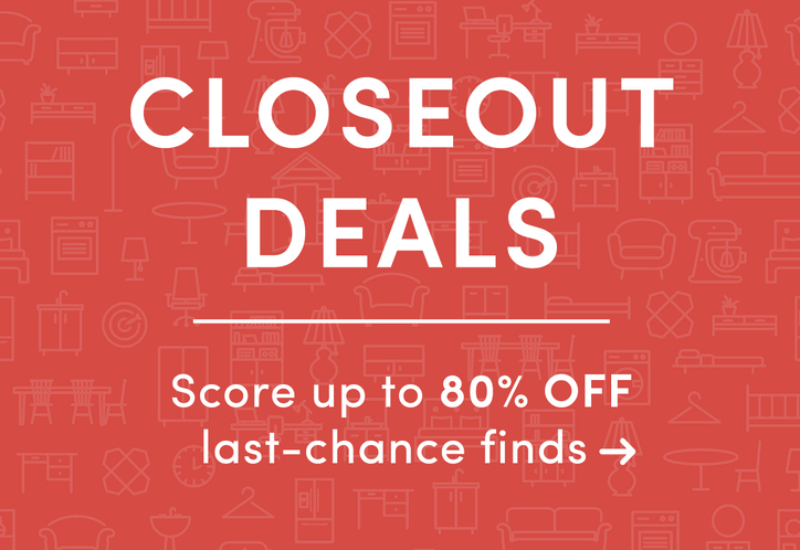 Save Up to 80% off Closeout Deals at Wayfair