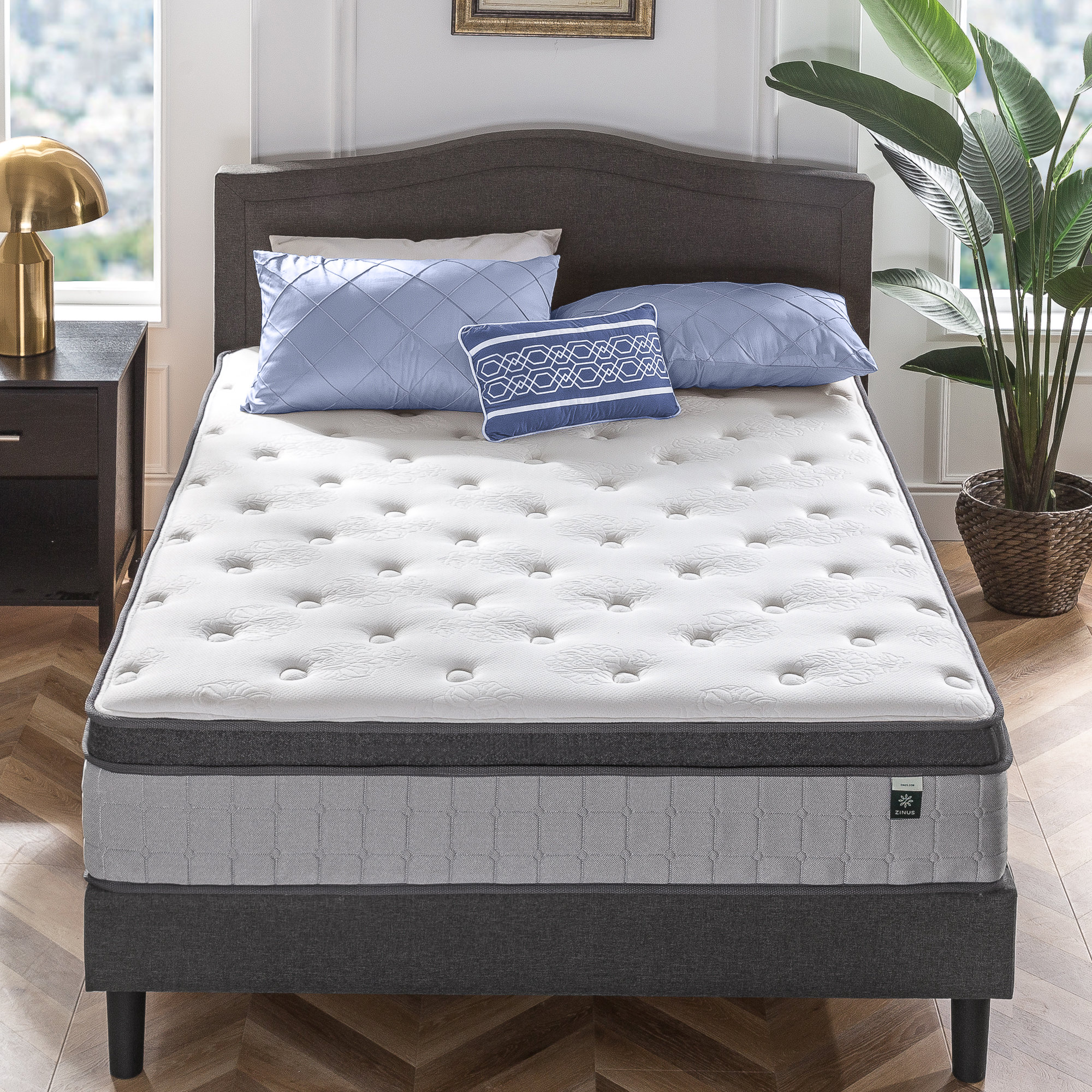 Zinus 13" Medium Cooling Gel Hybrid Mattress & Reviews | Wayfair