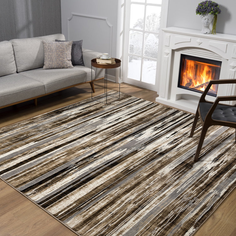 Ebern Designs Barrville Abstract Beige Area Rug Reviews Wayfair