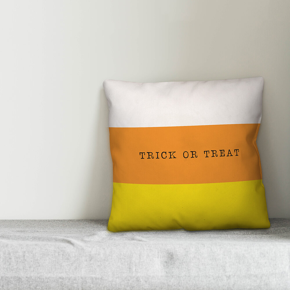 The Holiday Aisle Speedwell Trick Or Treat Throw Pillow Wayfair