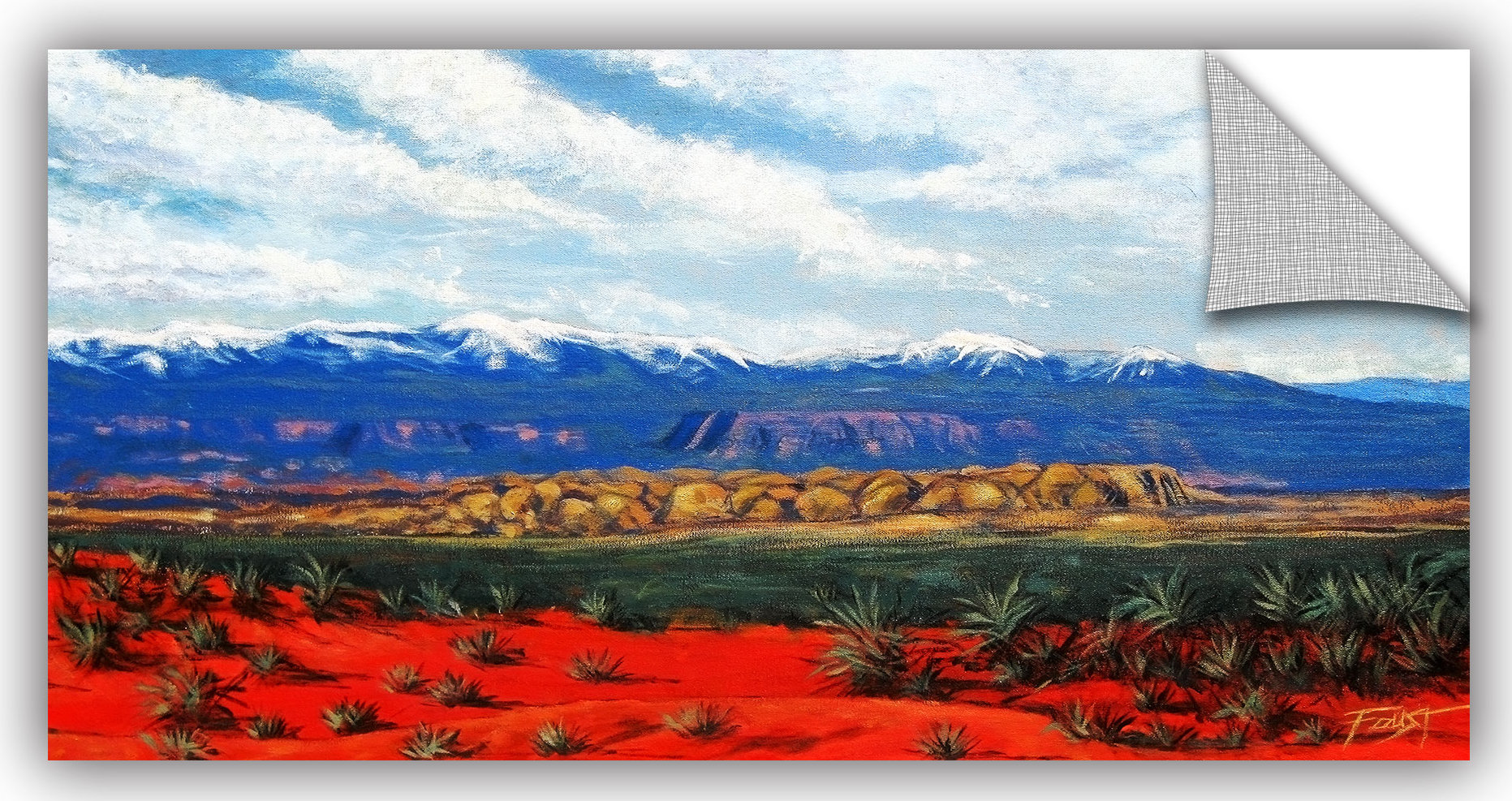 12 x 24 ArtWall Gene Fousts Mountain Side Livng Art Appeelz Removable Wall Art Graphic 12 x 24 ArtWall Gene Fousts Mountain Side Livng Art Appeelz Removable Wall Art Graphic