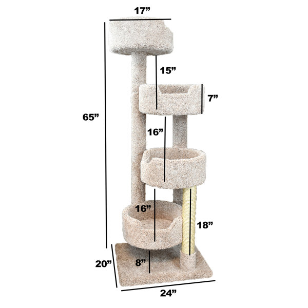New Cat Condos 64 New Stairway Cat Condo Reviews Wayfair