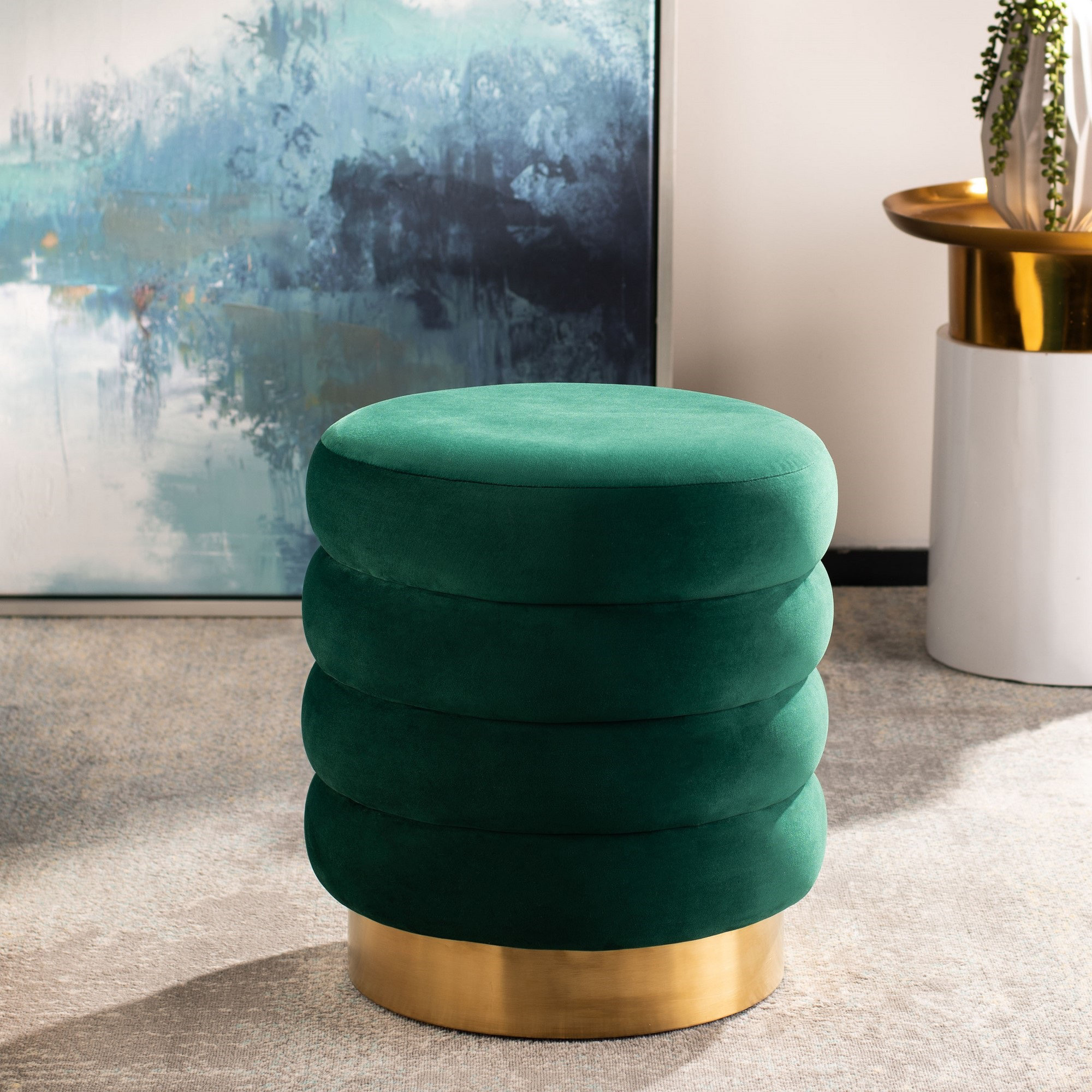 Everly Quinn Skye 16 1 Velvet Tufted Round Standard Ottoman Wayfair Everly Quinn Skye 16 1 Velvet Tufted
