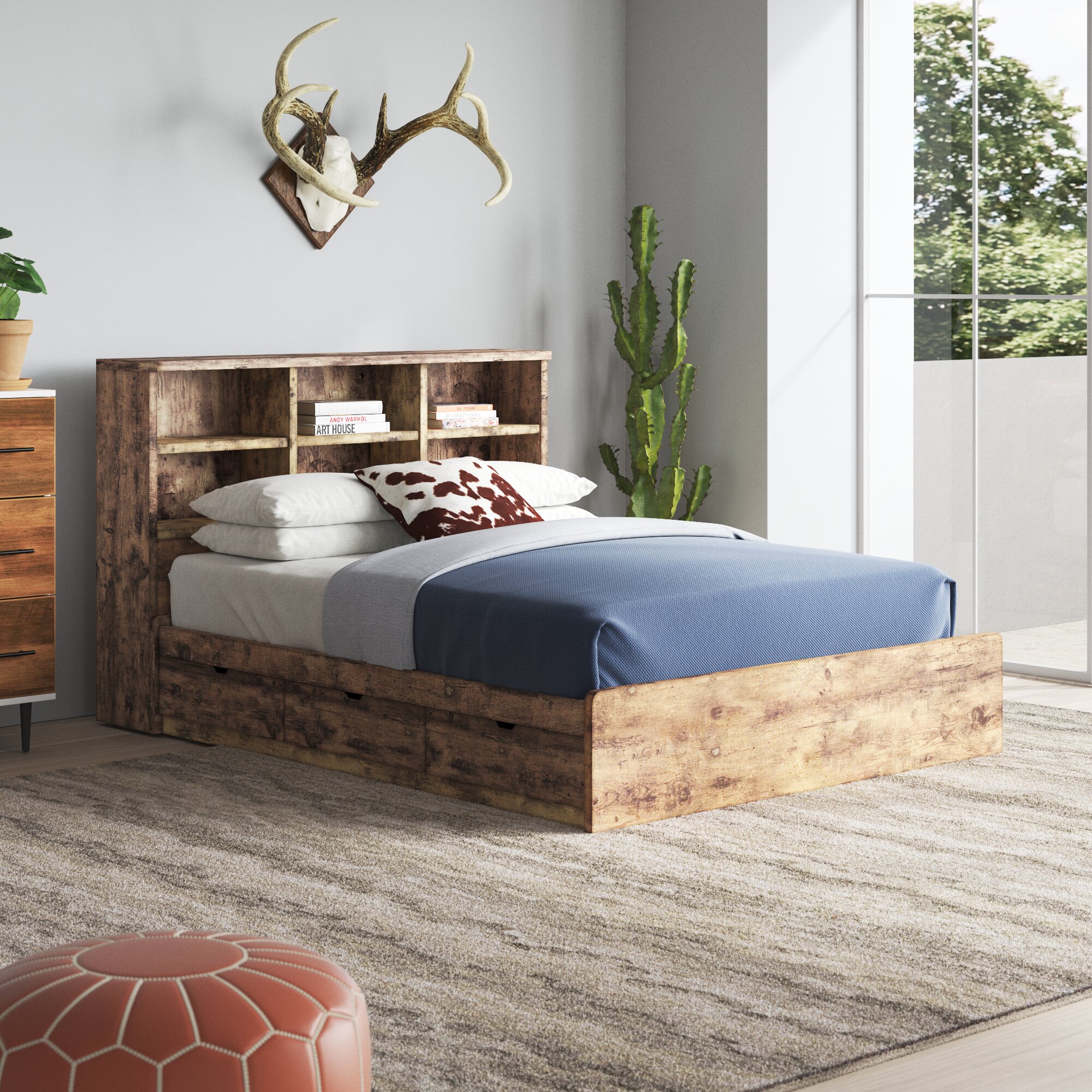 jysk queen bed frame with storage