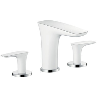 White Bathroom Sink Faucets You Ll Love Wayfair Save Hansgrohe Puravida Widespread Bathroom Faucet