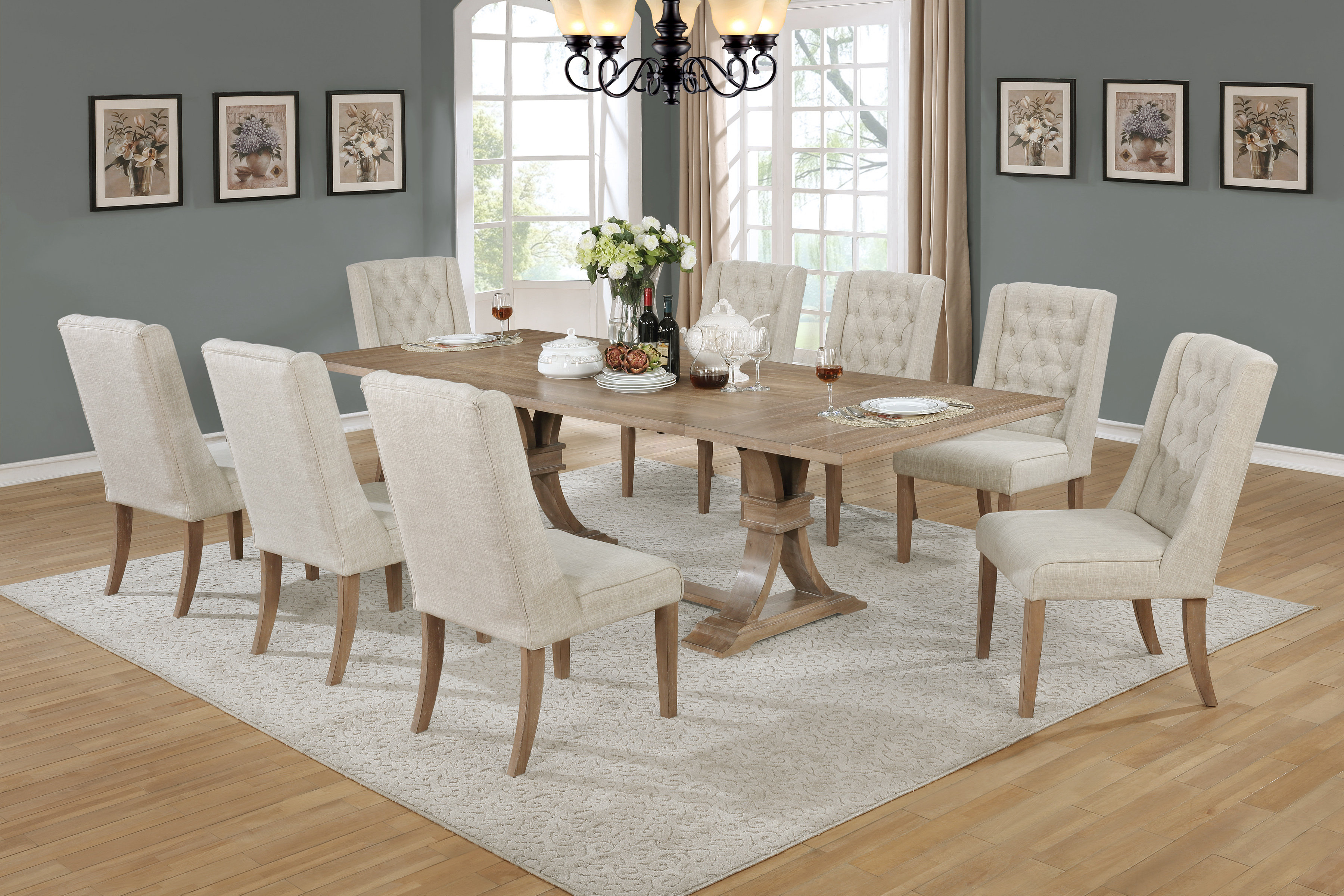 Denville 9 Piece Dining Set